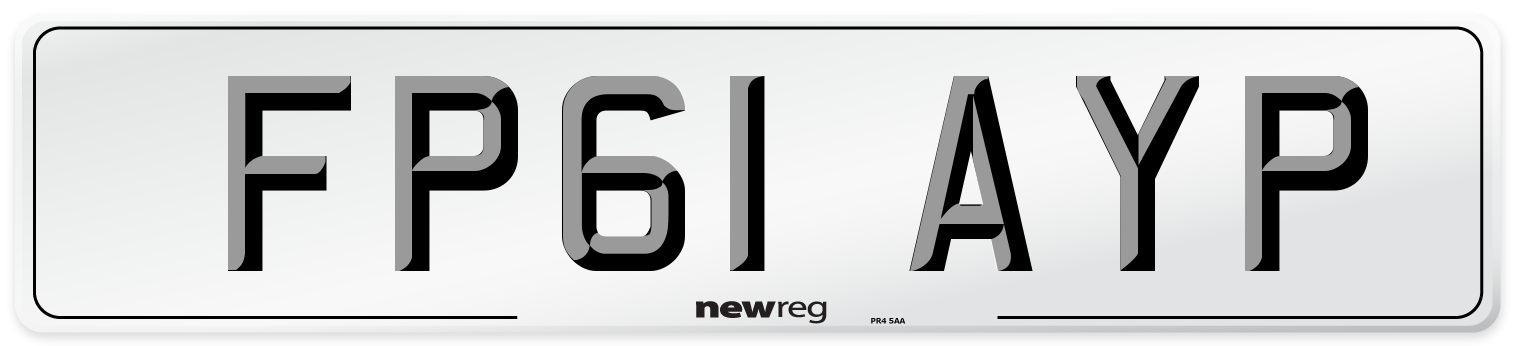 FP61 AYP Number Plate from New Reg